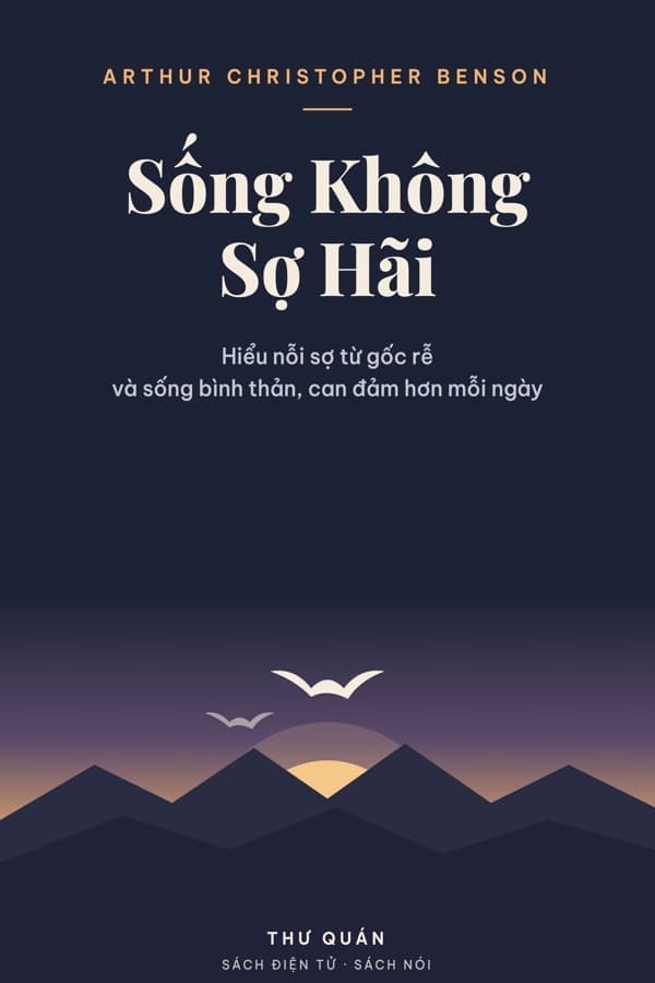 Bìa sách Sống Không Sợ Hãi